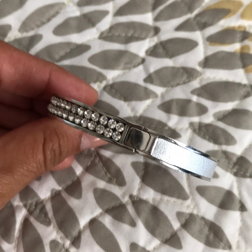 Swarovski leather and crystal bracelet